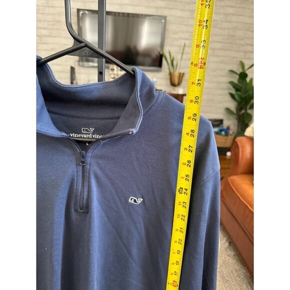 Vineyard Vines Pullover Jersey Cotton 1/4 Zip Performance Long Sleeve Men Size L - Picture 5 of 6